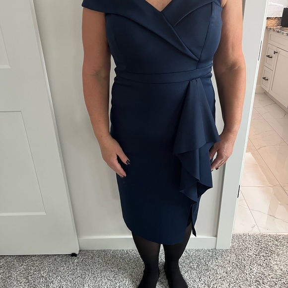 Off the shoulder midi dress. Size 12. - Picture 5 of 7